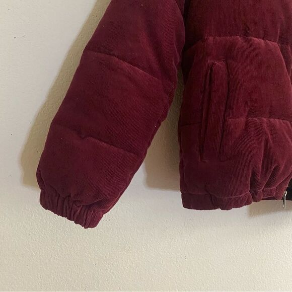 Levi’s Maroon corduroy puffer jacket/coat - Picture 6 of 15